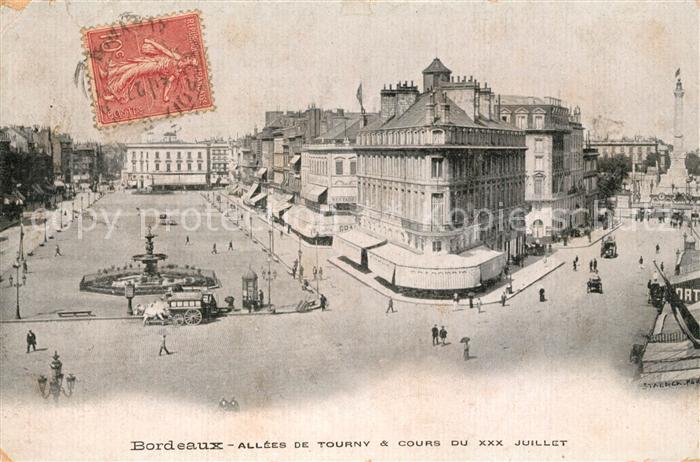 Bordeaux Allées de Tourny et Cours du XXX Juillet