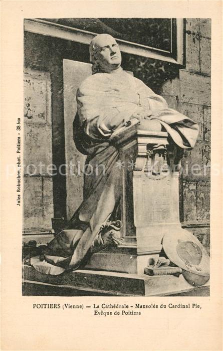 Poitiers 86 Cathedrale Mausolée du Cardinal Pie Evê