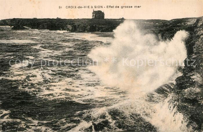 Croix de Vie Vendee Effet de grosse mer