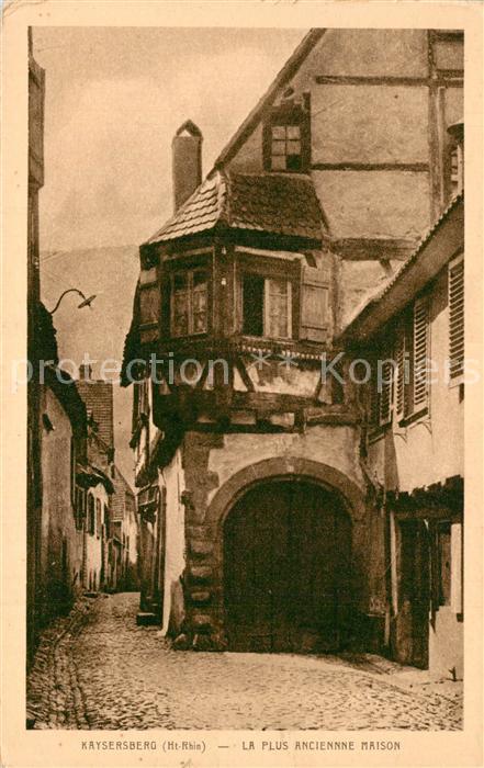 Kaysersberg Haut Rhin La plus ancienne maison de la ville