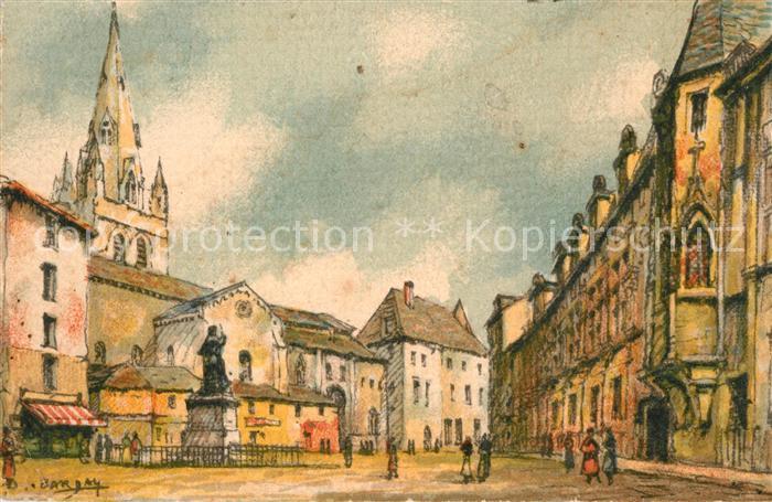 Grenoble Palais de Justice Fontaine Eglise Saint