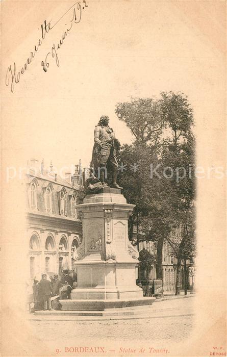 Bordeaux Statue de Tourny Monument