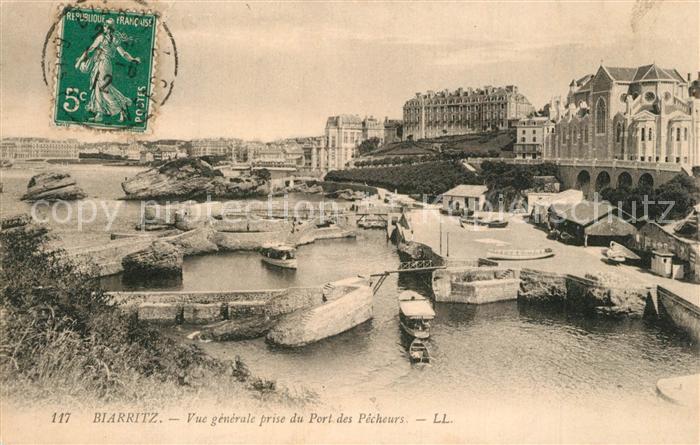 Biarritz Pyrenees Atlantiques Vue Generale prise du Port des Pêcheurs