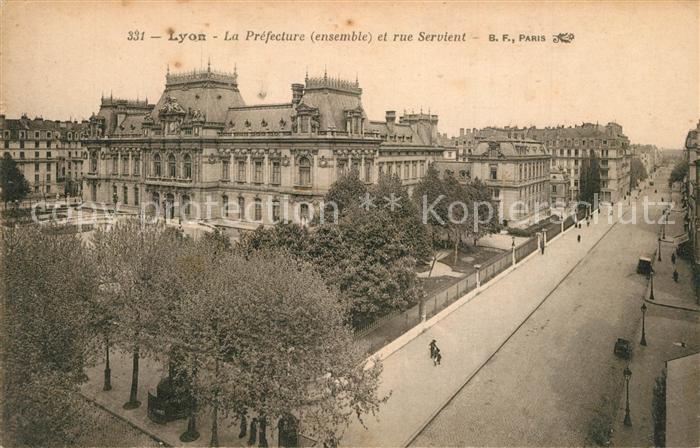 Lyon France La Prefecture Rue Servient