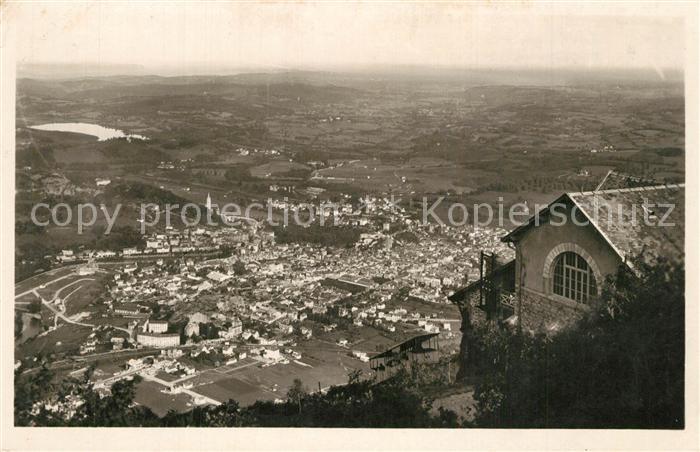 Lourdes Hautes Pyrenees Vue panoramique prise du Pic du Jer