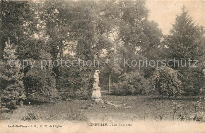 Luneville Les Bosquets Statue Monument