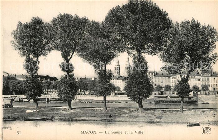 Macon 71 La Saône et la ville