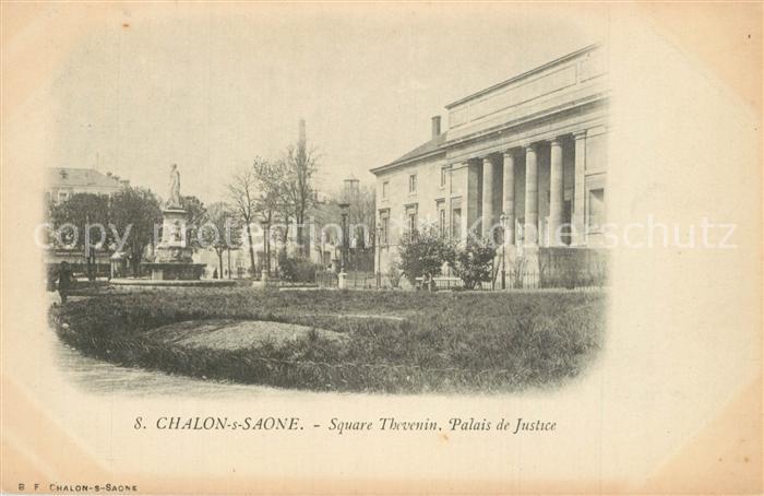 Chalon-sur-Saone Square Thevenin Palais de Justice