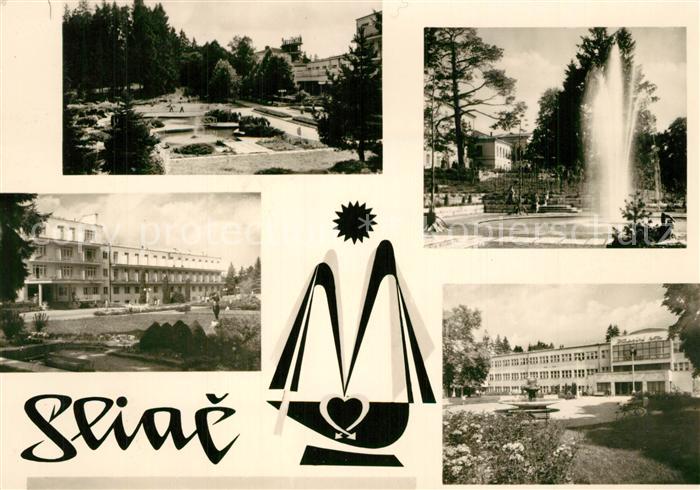 Sliac Szliacs Slovakia Teilansichten Park Fontaene