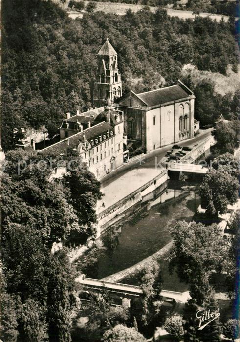 Brantome Vue aérienne sur la Dronne Abbaye et Cl