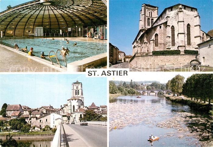 Saint-Astier Dordogne Piscine Eglise Pont sur L Isle