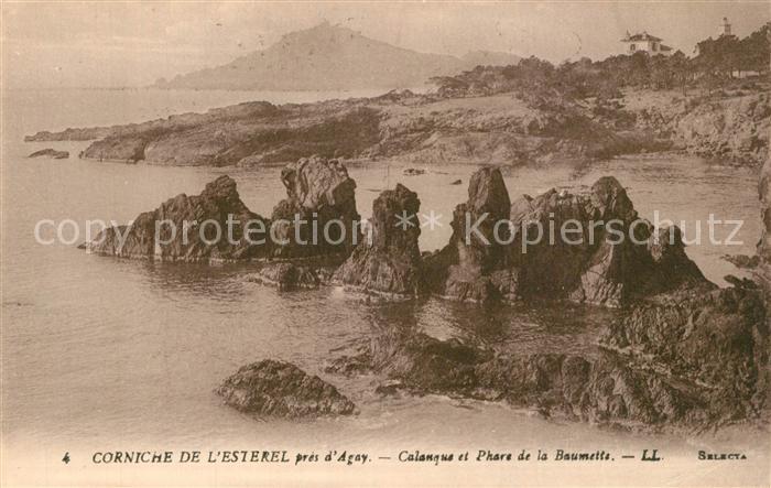Agay Var Corniche de l'Esterel Calanque et Phare de la Baumette Côte d Azur