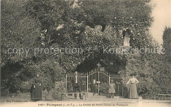Paimpont La Grotte de Notre Dame de Paimpont