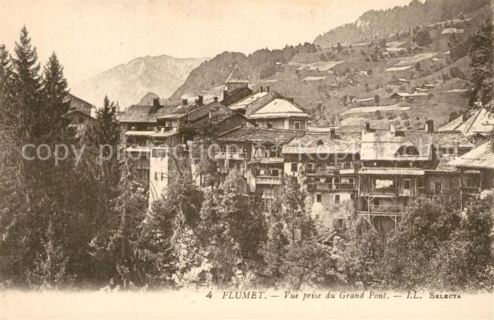 Flumet Vue prise du Grand Pont