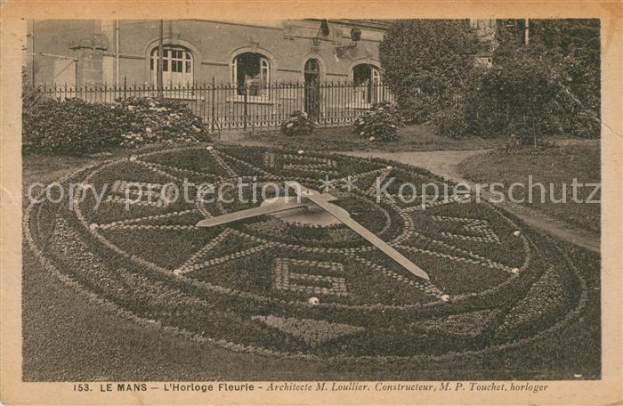 Le Mans Sarthe Horloge Fleurie