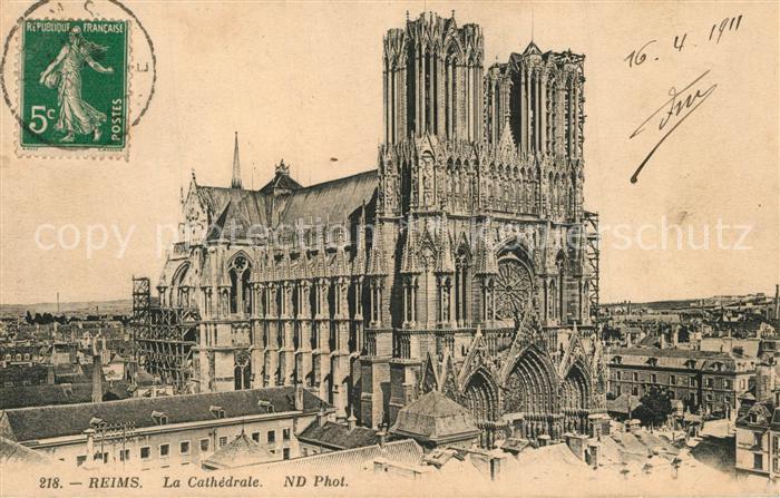 Reims Champagne Ardenne La Cathedrale