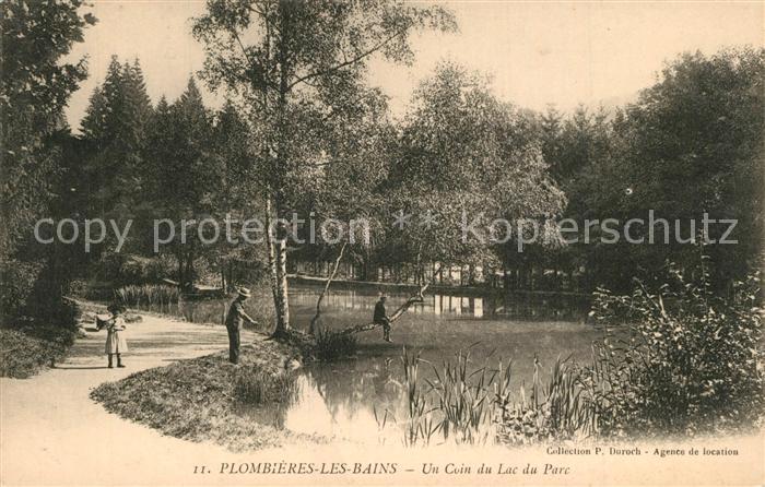 Plombieres-les-Bains Vosges Un coin du lac du parc