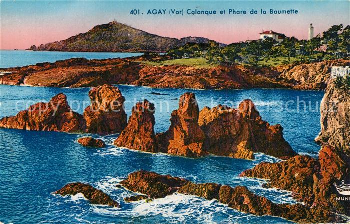 Agay Var Calanque et Phare de la Baumette Côte d Azur