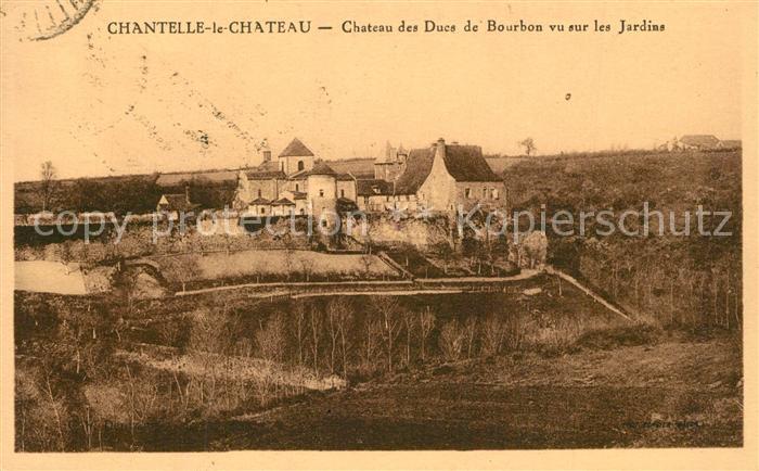 Chantelle Chateau des Ducs de Bourbon vu sur les