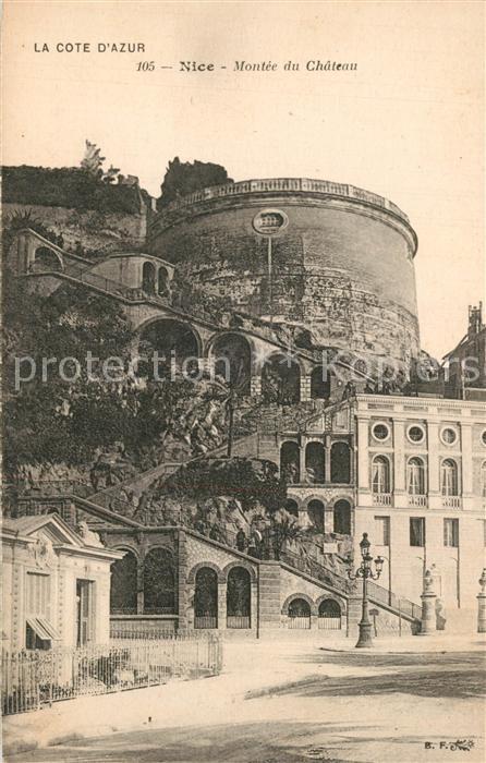 Nice Alpes Maritimes Montee du Chateau