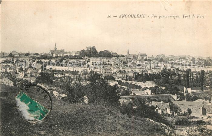 Angouleme Vue panoramique Pont de Vars