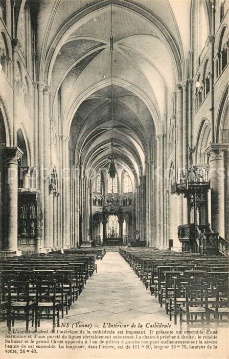 Sens 89 Intérieur de la Cathedrale