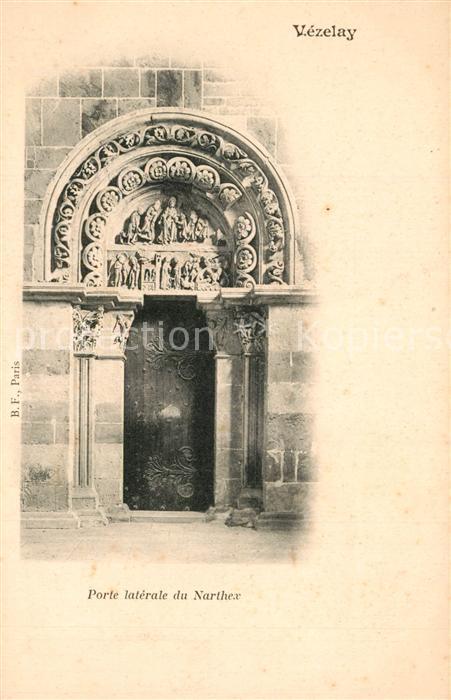 Vezelay Porte latérale du Narthex