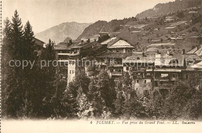 Flumet Vue prise du Grand Pont