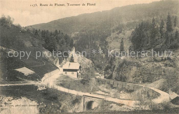 Flumet Route de Flumet Tournant de Flond