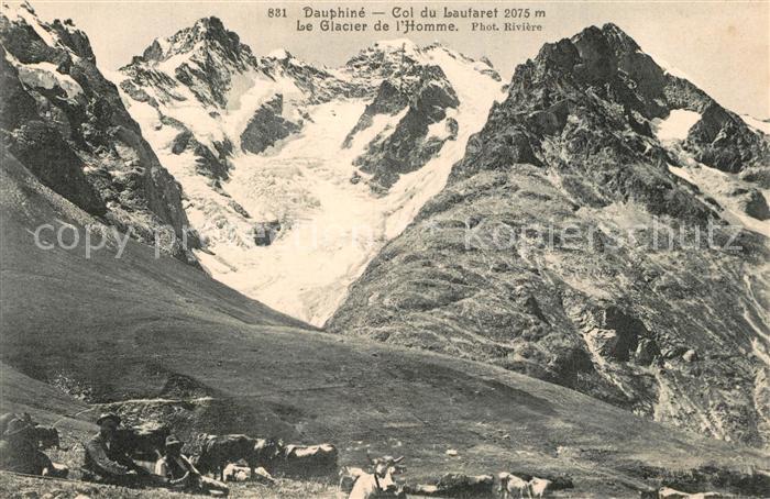 Col du Lautaret Glacier de l Homme Alpes Francaises Gletscher Franzoesische Alpe