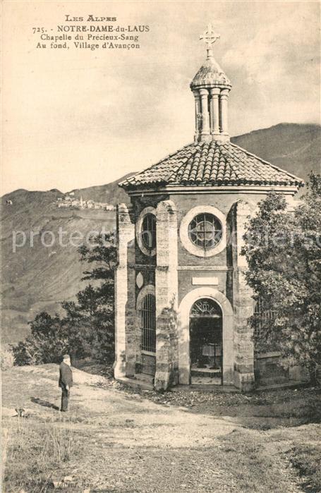Notre-Dame-du-Laus Chapelle du Precieux Sang au fond Villa