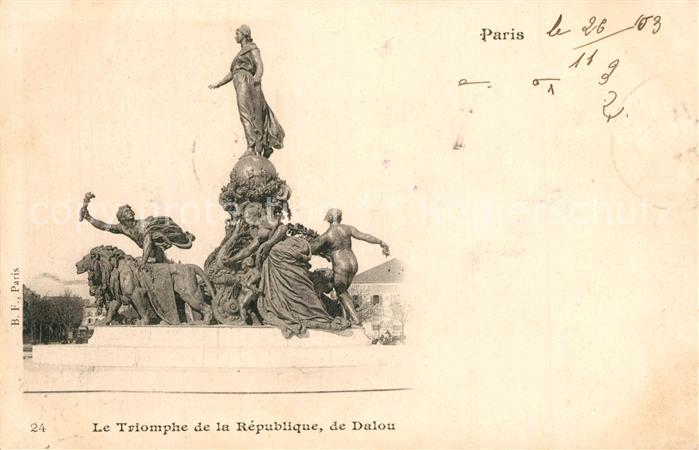 Paris Le Triomphe de la République de Dalou
