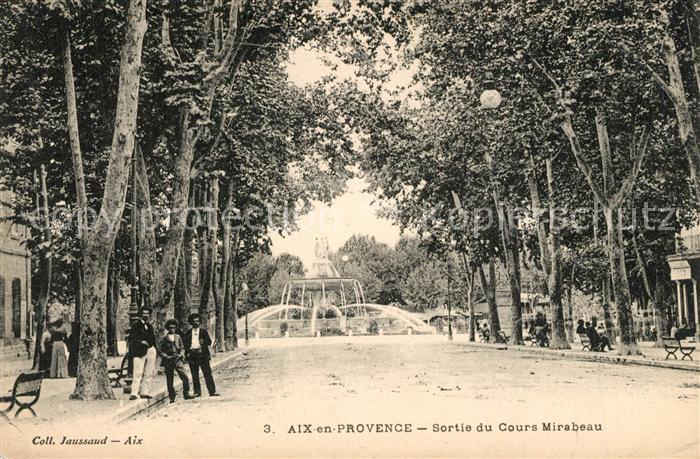 Aix-en-Provence Sortie du Cours Mirabeau