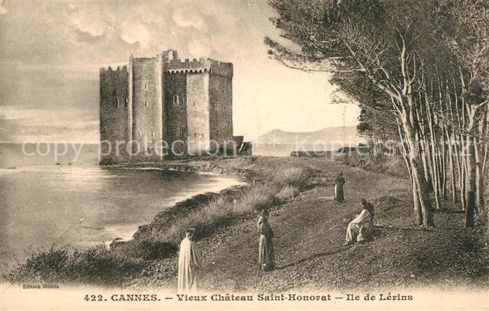 Cannes Alpes-Maritimes Vieux Chateau Saint Honorat Ile de Léri