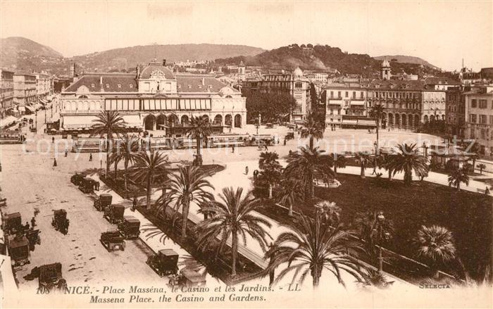 Nice Alpes Maritimes Place Masséna Casino et les Jardins Côt