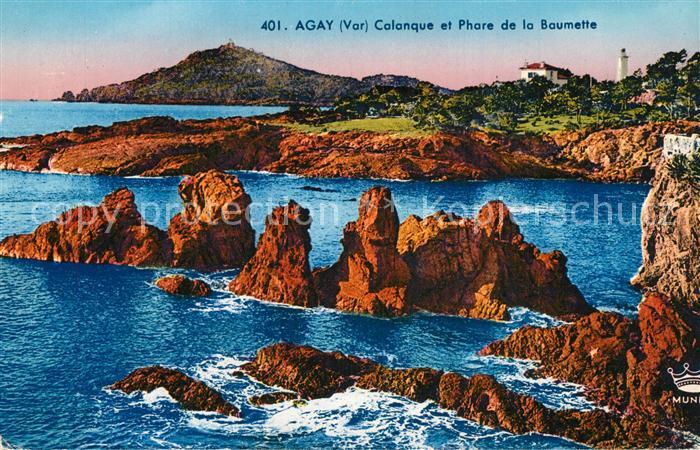 Agay Var Calanque et Phare de la Baumette