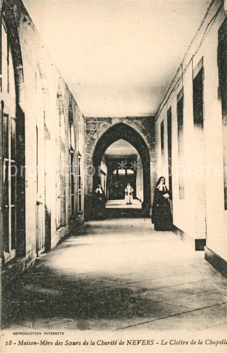 Nevers 58 Maison Mère des Soeurs de la Charité de Nevers Cloître de la Chapelle