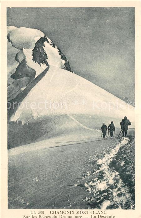 Chamonix Sur les Bosses du Dromadaire La Descent