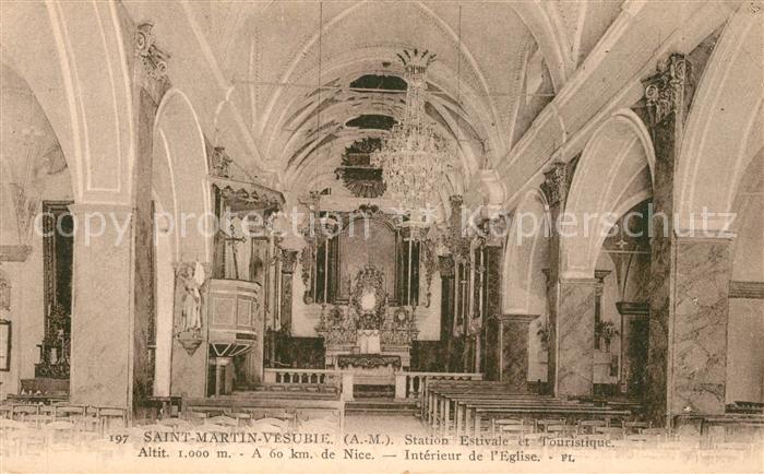 Saint-Martin-Vesubie Intérieur de l'Eglise