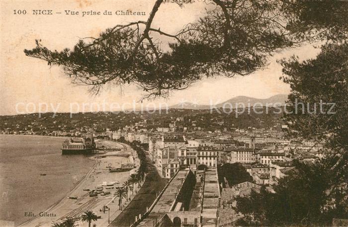 Nice Alpes Maritimes Vue prise du Chateau Côte d Azur