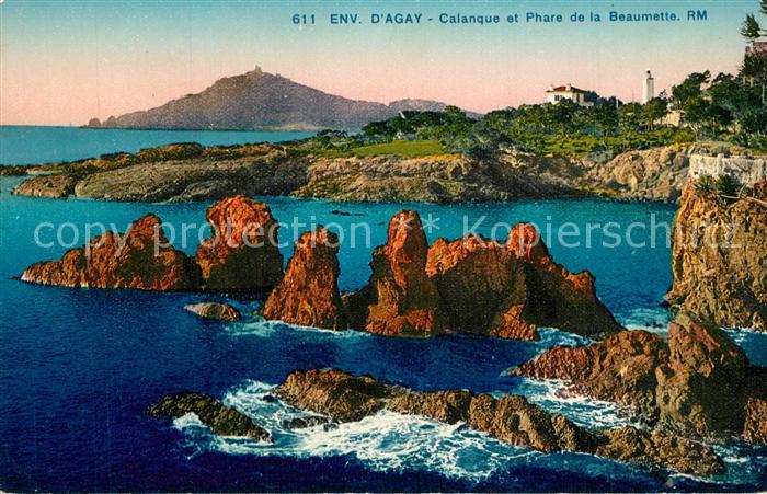 Agay Var Calanque et Phare de la Beaumette Côte d Azur