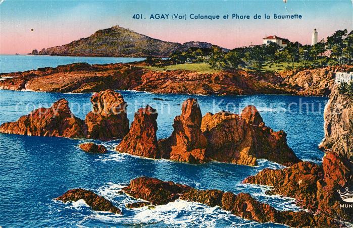 Agay Var Calanque et Phare de la Baumette