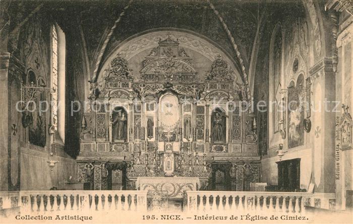 Cimiez Intérieur de l'Eglise