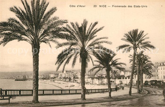 Nice Alpes Maritimes Promenade des Etats Unis Côte d Azur