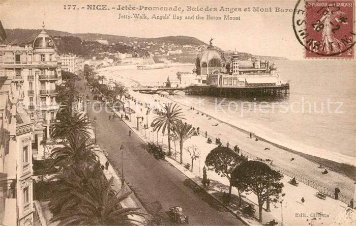 Nice Alpes Maritimes Jetée Promenade Baie des Anges Mont Boron Côte d Azur
