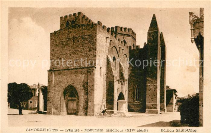 Simorre Eglise Monument historique XIVe siècle