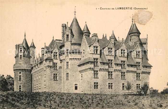 Mialet Dordogne Chateau de Lambertie Schloss