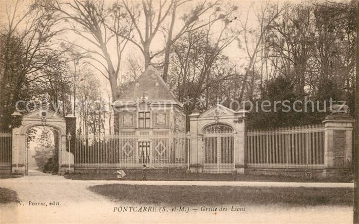Pontcarre Grille des Lions