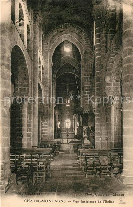 Chatel-Montagne Vue intérieure de l'Eglise