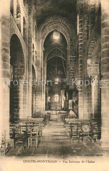 Chatel-Montagne Vue intérieure de l'Eglise
